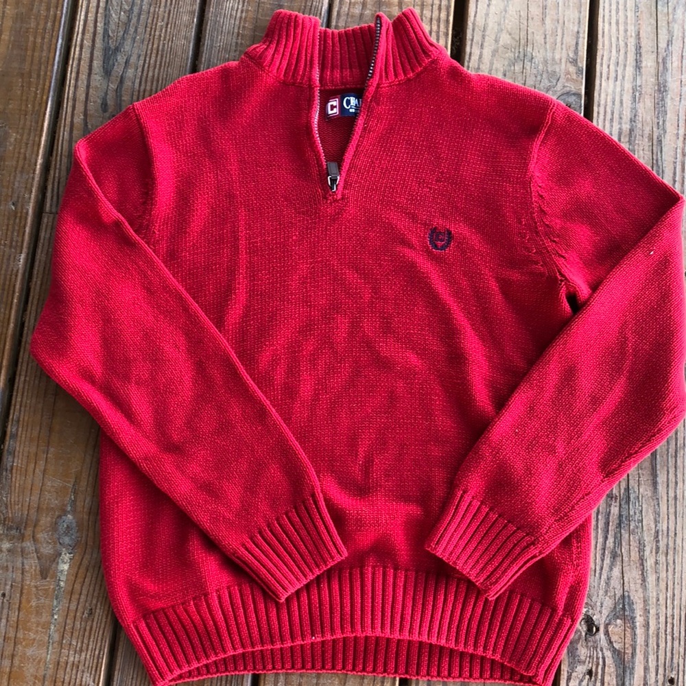 Chaps Red Sweater-Medium